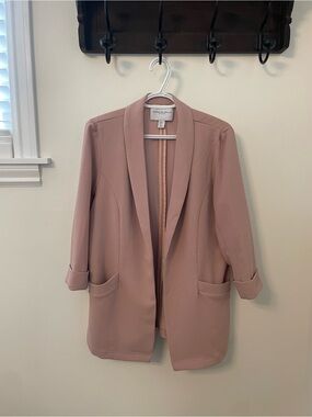 Carolina Belle - Pink Open-Front Blazer